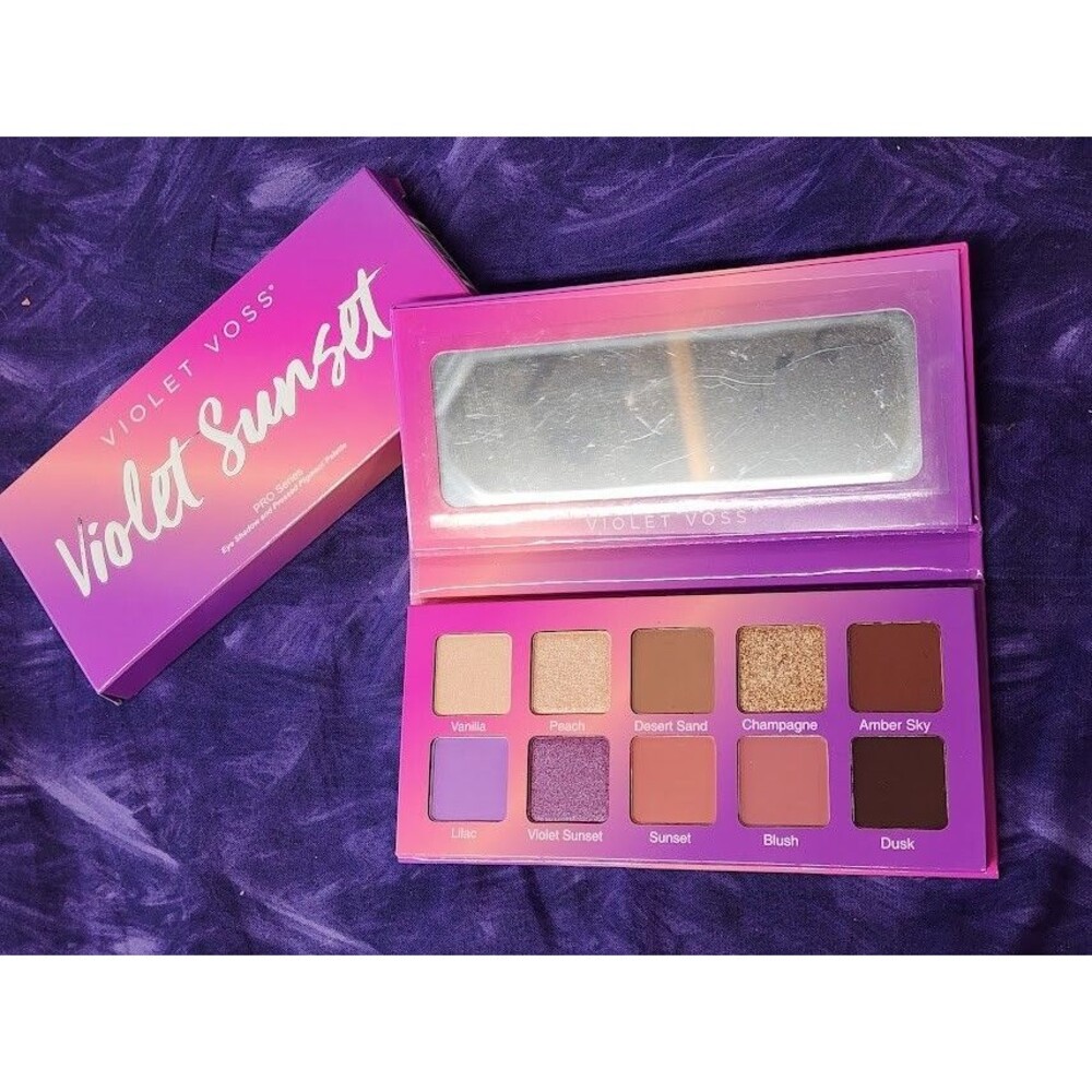 Violet Voss Violet Sunset PRO Series EyeShadow Pressed Pigment Palette 10 Shades